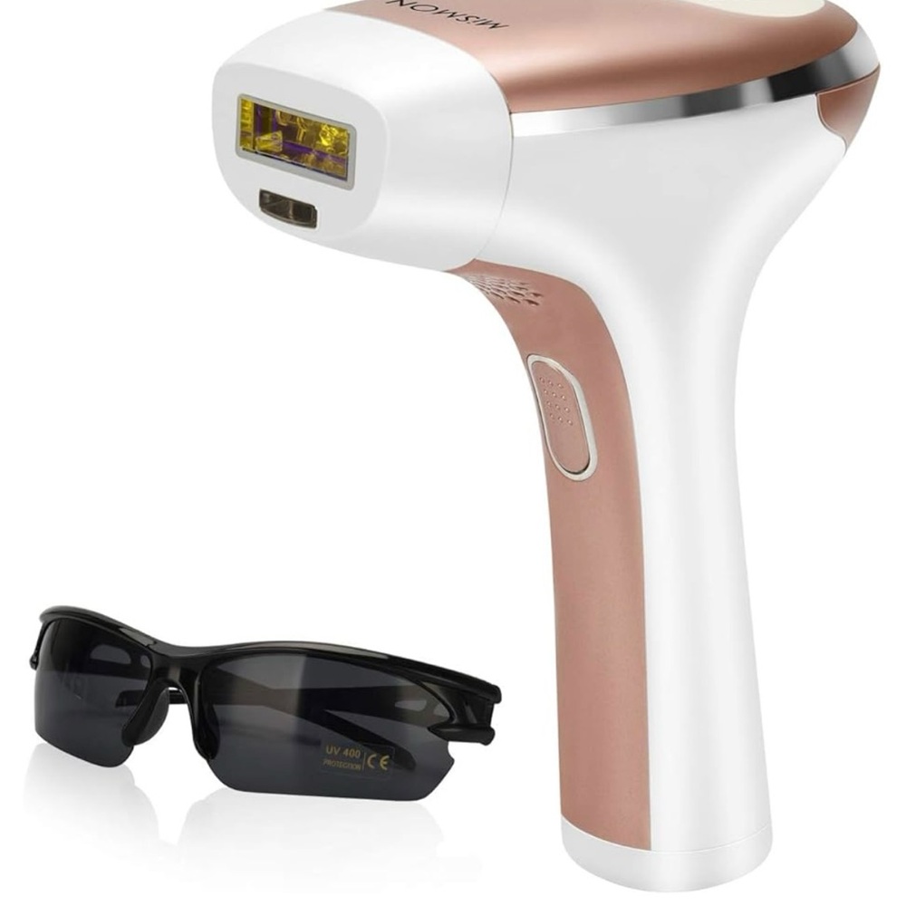 Rose Gold Hair Removal Device w/ Skin Rejuvenation Attachment